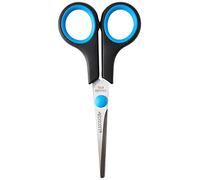 Westcott 5 inch Easy Grip Left Handed Soft Grip Scissor - Black/Blue