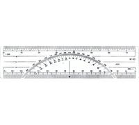 Westcott 6-Inch Metric Protractor Ruler (W-43 BP)