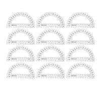 Westcott 6-Inch Transparent Protractor Set, Easy-to-Read Markings, 12-Pack (11200)