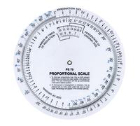 Westcott 6” Proportional Measuring Scale, White, PS-79