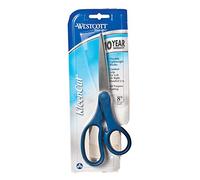 Westcott 8" Eversharp Soft Grip Straight Scissors #13821