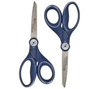Westcott 8" Straight Hard Handle Titanium Bonded Glide Scissors, 2pk (17904)