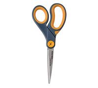 Westcott 8" Straight Titanium Bonded Non-Stick Scissors with Adjustable Glide Feature, Grey/Yellow (14849)