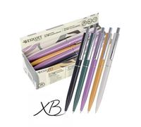 Westcott Alltime Mix Ballpoint Pen, Pack of 20, GRS-Certified Retractable Ballpoint Pens, Black Ink, Line Width XB, G2 Standard Refill, Permanent in Accordance with ISO 12757-2, Metal Clip, E-733798