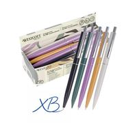 Westcott Alltime Mix Ballpoint Pen, Pack of 20, GRS-Certified Retractable Ballpoint Pens, Blue Ink, Line Width XB, G2 Standard Refill, Permanent in Accordance with ISO 12757-2, Metal Clip, E-733797 00