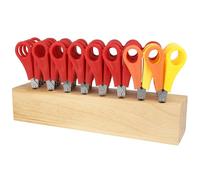 Westcott Child Scissors Decree 112TIDYC - Pack of 32 with Stand, 13 cm Rounded Tip