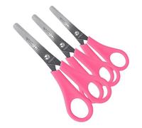 Westcott Children's Scissors, Pink, Right-Handed | Scissors with Integrated 5 cm Scale | Craft Scissors, 13 cm (5"), Ideal for Children's Hands | Rounded tip | E-21591 00 (Pack of 3)