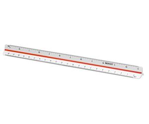 Westcott E-10161 00 Reduction Scale Vocational School, Plastic, 30 cm, White