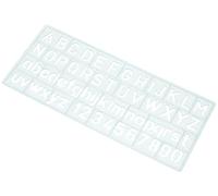 Westcott Writing Stencil, Polypropylene, lightblue, 10 mm