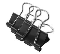 Westcott E-10710 00 Foldback Clips 15 mm Black Pack of 36 Metal Clips for Documents Sturdy and Reusable Paper Clips 15 mm Clamps for Office and Home