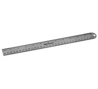 Westcott E-14176 00 30 cm 12-Inch Metric and Imperial Scale Aluminum Ruler - Grey