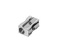 Westcott E-14211 00-I Metal Block Shape Single Hole Pencil Sharpener with Replacement Blade, Pack of 20