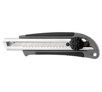 Westcott E-84006 00 18 mm Professional Snap Off Blade Knife with Soft Grip Plastic Handle - Grey