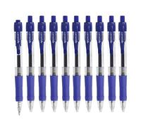 Westcott G²GELOTICE Gel Pen Blue 10 pieces | Value pack Refillable gel pens with ISO G2 refills | Soft and precise gel ballpoint pen with 0.4 mm line width | Ergonomic grip | E-712638 00