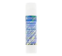 Westcott Glue Stick 10g | Craft Glue with 1.5cm Transparent Adhesive Strip | Strong and Durable Glue | 100% Solvent-Free | Washable at 30° | E-730365 00