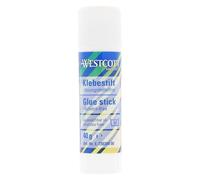Westcott glue stick 40g | Craft glue with 2,5cm transparent adhesive strip | Strong and durable glue | 100% solvent-free | Washable at 30° | E-730389 00