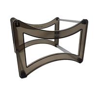 Westcott Hanging Filing Basket for Approx. 35 DIN A4 Hanging Files (unfilled) | Hanging File Box in Translucent Black with Aluminium Plug-In System | Stackable & Non-Slip | E-733328 00