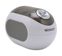 Westcott iPoint Dash Battery Pencil Sharpener, White