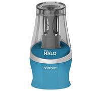 Westcott iPoint Halo Battery-Operated Pencil Sharpener turquoise
