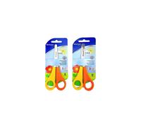 Westcott Left-Handed Kids Scissors 2-Pack with Ruler Edge - Blunt, 14cm (5.5in) Stainless Steel Blades