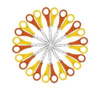 Westcott Left Handed Scissors 130mm Yellow/Orange (12 Pack)