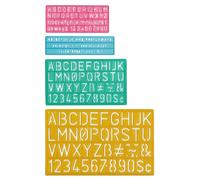 Westcott Letter Stenciling Guides (4 Sizes)