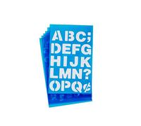 Westcott LetterCraft Stencil, Helvetica Bold Font, 3/4-Inch and 1-Inch Characters (SHB134/15845)