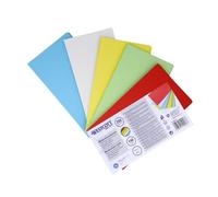 Westcott Moderation Cards 200 Pack Assorted Bright Colours | Sturdy Index Cards 190 g/m² | 10.5 x 20 cm Format Ideal for Workshops, Seminars and Facilitation Kits | E-733323 00