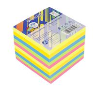 Westcott Note Block Coloured 700 Sheets | memo Block glued with 9 x 9 cm Sheets in 5 Colours | FSC-Certified Paper 75g/m² | E-730907 00
