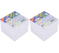 Westcott Note Block White 800 Sheets | memo Block glued with 9 x 9 cm Sheets in White | FSC-Certified Paper 80g/m² | E-733182 00 (Pack of 2)