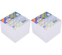 Westcott Note Block White 800 Sheets Refill Pack | memo Block with 9 x 9 cm Sheets in White | Refill Set for Dispenser Box | FSC-Certified Paper 80g/m² | E-733199 00 (Pack of 2)