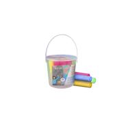 Westcott pavement chalk | 20 pieces of colourful sidewalk chalk for children in a practical transport bucket | easy to wash off | suitable for asphal