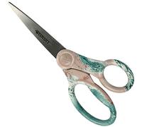 Westcott Pouring Art and Marble Effect Scissors - Universal Scissors with Stainless Steel Blades and Plastic Handles - 8" Pink E-38081 Rose