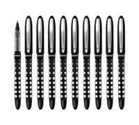 Westcott PULSAR Black Rollerball Pen, 10-pack | Value pack Rollerball pen with black ink | Precise 0.5 mm line width, transparent ink level indicator, capillary technology | E-730624 00