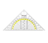 Westcott Set Square, Plastic, 14 cm, Transparent, Other Styles Avail (US IMPORT)