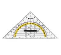 Westcott Set Square, Plastic, 14 cm, Transparent, Other Styles Available 20 Items 14 cm/mit Griff