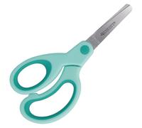 Westcott Softgrip Children's Scissors Turquoise Left-Handed | Ergonomic Handle for preschoolers | 13 cm (5") Ideal for Children's Hands | Rounded tip | E-21586 00