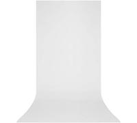 Westcott Wrinkle-Resistant Photography and Video Backdrop - High-Key White Sweep (5' x 12') with Grommets and Pole Pocket for Easy Hanging. Includes Carry Case