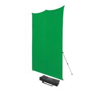 Westcott 8'x8' Chroma-Key Green Screen X-Drop Pro Wrinkle-Resistant Backdrop Kit - for Headshots, Video Interviews, and Photo Booths