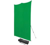 Westcott X-Drop Pro Wrinkle-Resistant Backdrop Kit - Chroma-Key Green Screen 8ft