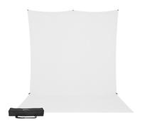 Westcott X-Drop Pro Wrinkle-Resistant Backdrop Kit - High-Key White Sweep - 8 x 13 ft.