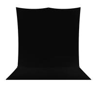 Westcott X-Drop Pro Wrinkle-Resistant Backdrop - Rich Black Sweep (8' x 13')