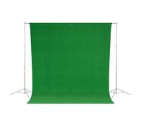 Westcott X-Drop Wrinkle-Resistant Backdrop Kit - Chroma-Key Green Sweep - 5ft x 12ft