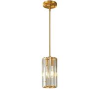 Westcsn Gold Pendant Lighting Modern Pendant Light Mini Crystal Chandeliers Adjustable Pendant Light Fixture for Kitchen Island Dinning Room Corridor Bedroom to Pursue Happiness