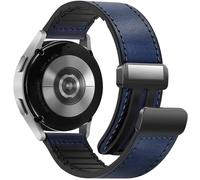 WestEagle Magnetic Leather Band Compatible with Samsung Galaxy Watch 7/6/5/4/Active 2 40mm 44mm/Watch 6 Classic 43mm 47mm/Watch 5 Pro 45mm/Watch 4 Classic 42mm 46mm, 20mm Strap for Men