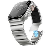 WestEagle Magnetic Metal Band for Men, Compatible with Apple Watch 38-49mm