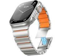 WestEagle Magnetic Metal Band for Men, Compatible with Apple Watch 38-49mm