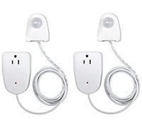 Westek Plug In Motion Sensor Outlet Light Control, 2 Pack - Indoor Motion Sensor Device Activates Lights When Motion is Detected - Ideal for Dark Hallways - 25ft Range, 6 Foot Cord (MLC12BC-4)