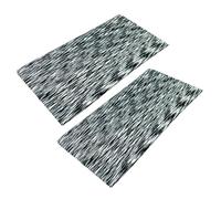 WESTEND CHOICE 2 Pack Extra Wide Headbands 11cm Stretchy Hair Band for Yoga Running Gym Soft hairbands Stretchable Unisex Headband (Black)