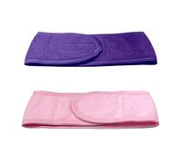 WESTEND CHOICE 2 Pack Spa Headband Facial Head Wrap Adjustable Makeup Terry Cloth Hairband for Washing Face Bath Shower Yoga Sport Women & Girls Hair band Makeup Headbands (Mixed set 2)